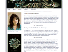 Tablet Screenshot of alicefulton.com